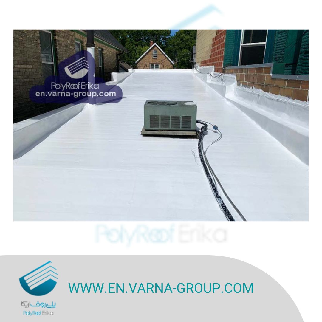 Silicone coating for flat roof