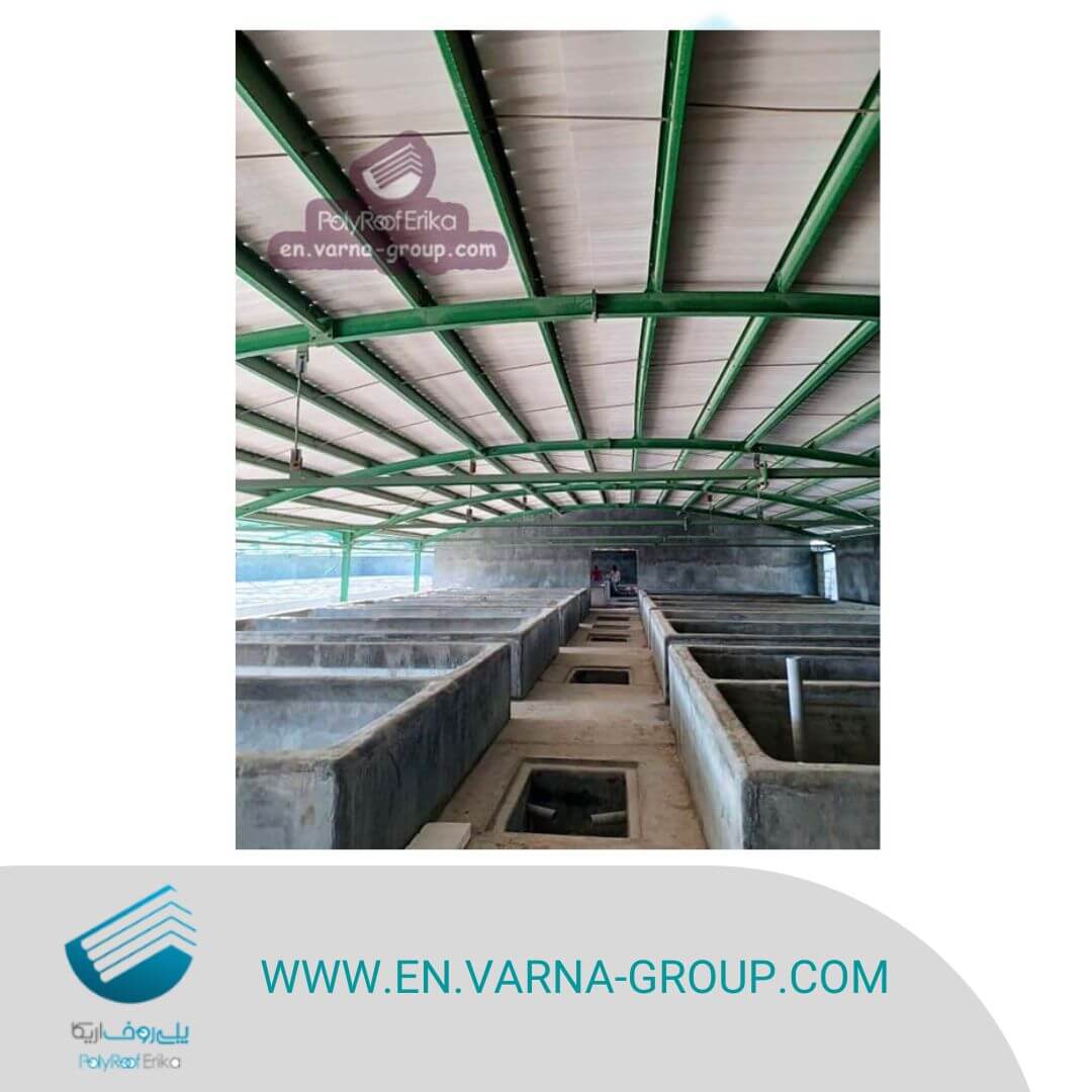 What is the best material to keep from roof corrosion in a fish farms?